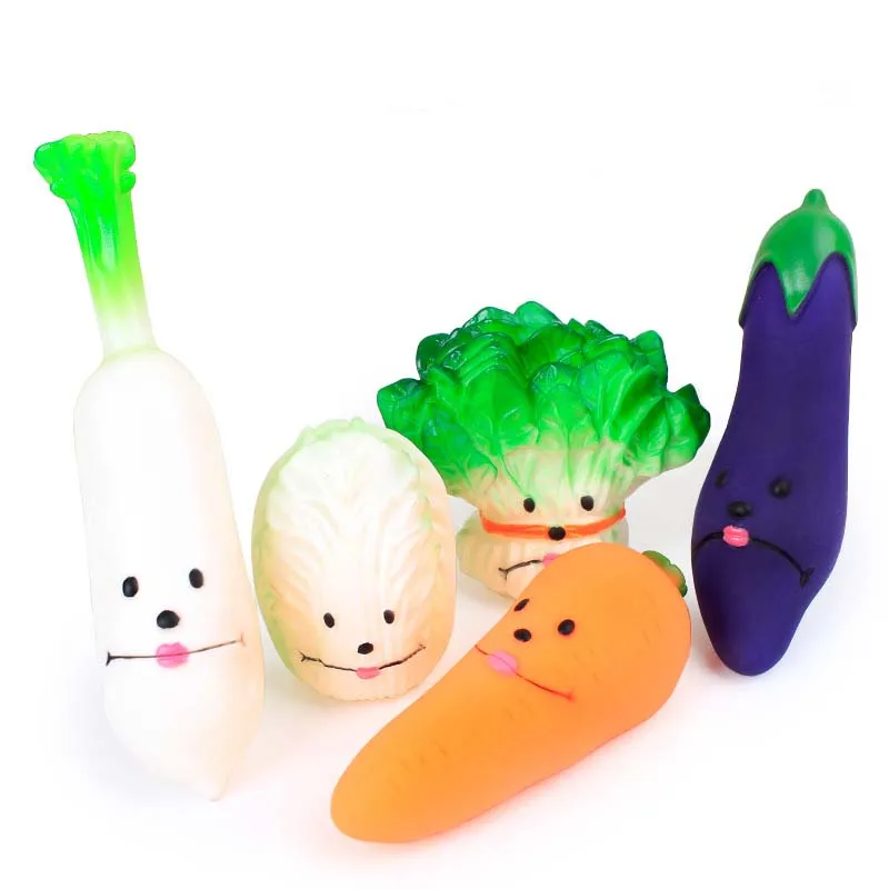 Cute Vegetables pet dog cat Sound toy dog squeakers squeaky toy healthy