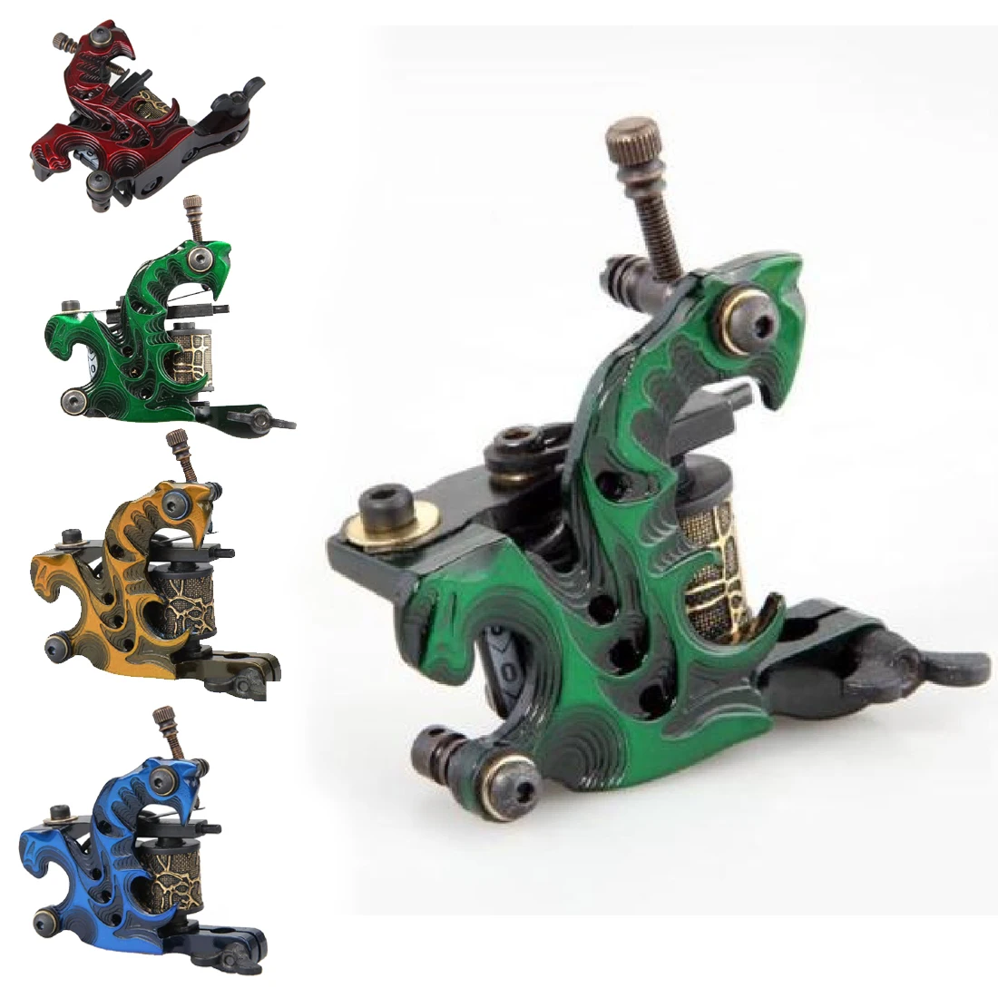 Top Sale 10 Wraps Coil Aluminum Alloy Tattoo Machine Liner Shader Steel