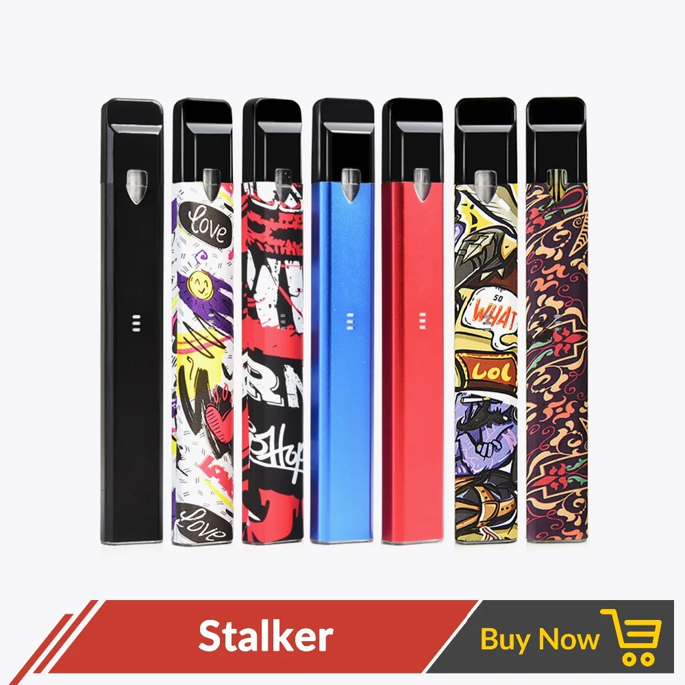 

Vapor Storm Stalker Starter Kit 1.8ml Cartridge Capacity 400mAh Battery Refillable Vape Electronic Cigarette Pen Kit