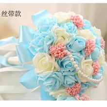 Свадебные украшения подружки невесты Foamflowers Свадебный букет из роз романтический свадебный букет