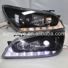 Для Lexus IS200 Toyota Altezza светодиодный головной фонарь с линзой проектора 2001-2005 Jy черный корпус