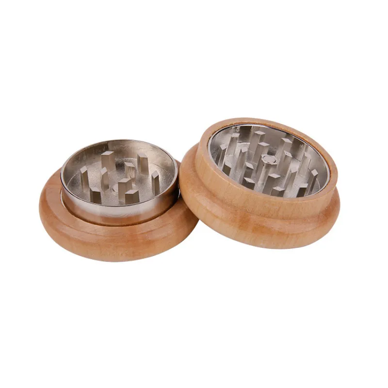 

Wooden Herb Grinder 53 MM 2 Parts With Nail Teeth Spice Wood Herb Grinder Handle Tobacco Herb Grinder Weed Accessories
