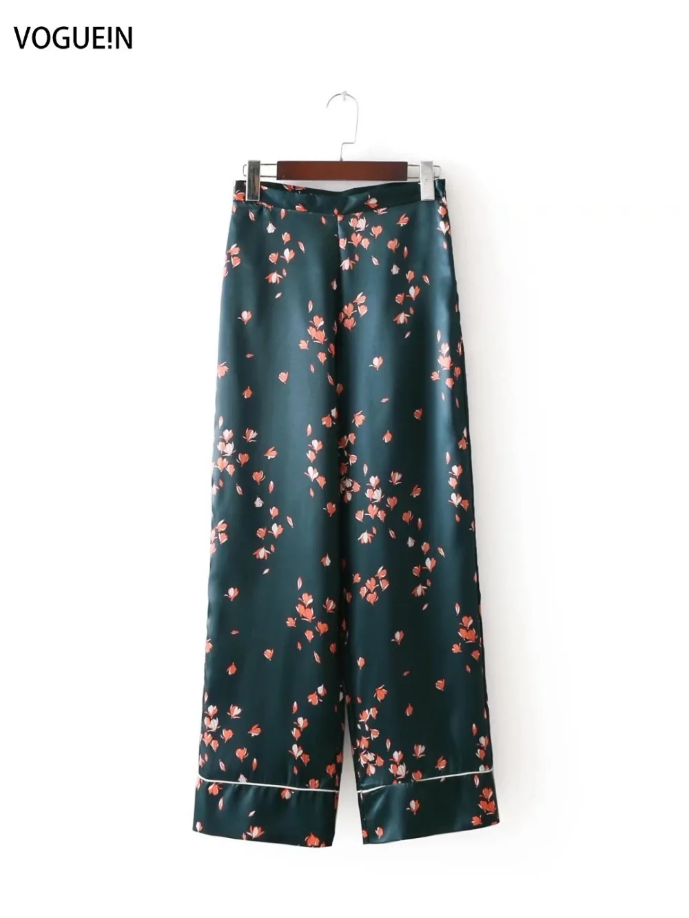 floral pull on trousers