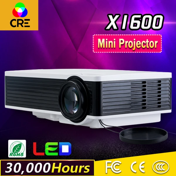 Original CRE X1600 font b Projector b font Pico font b LED b font Home Cinema