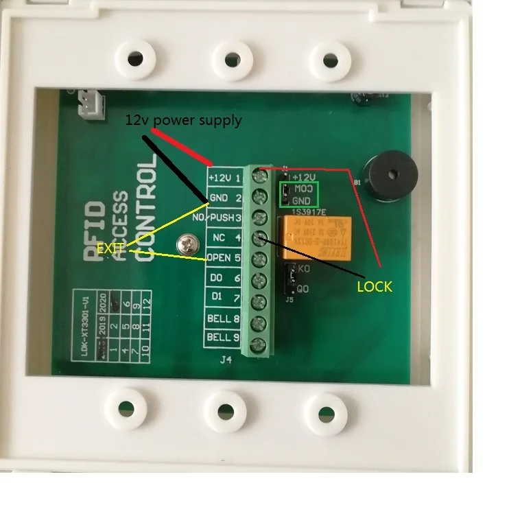 RFID Бесконтактная карта 125 кГц карта Пароль Система контроля допуска к двери система входа 100lbs магнитный замок комплект