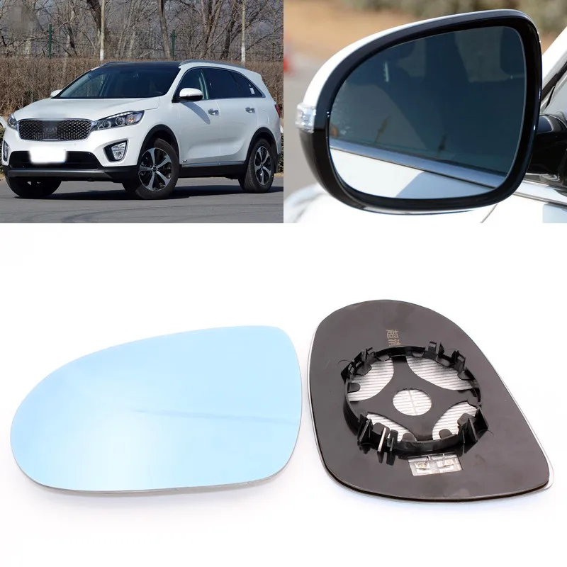 

For Kia Sorento big vision blue mirror anti car rearview mirror heating modified wide-angle reflective reversing lens