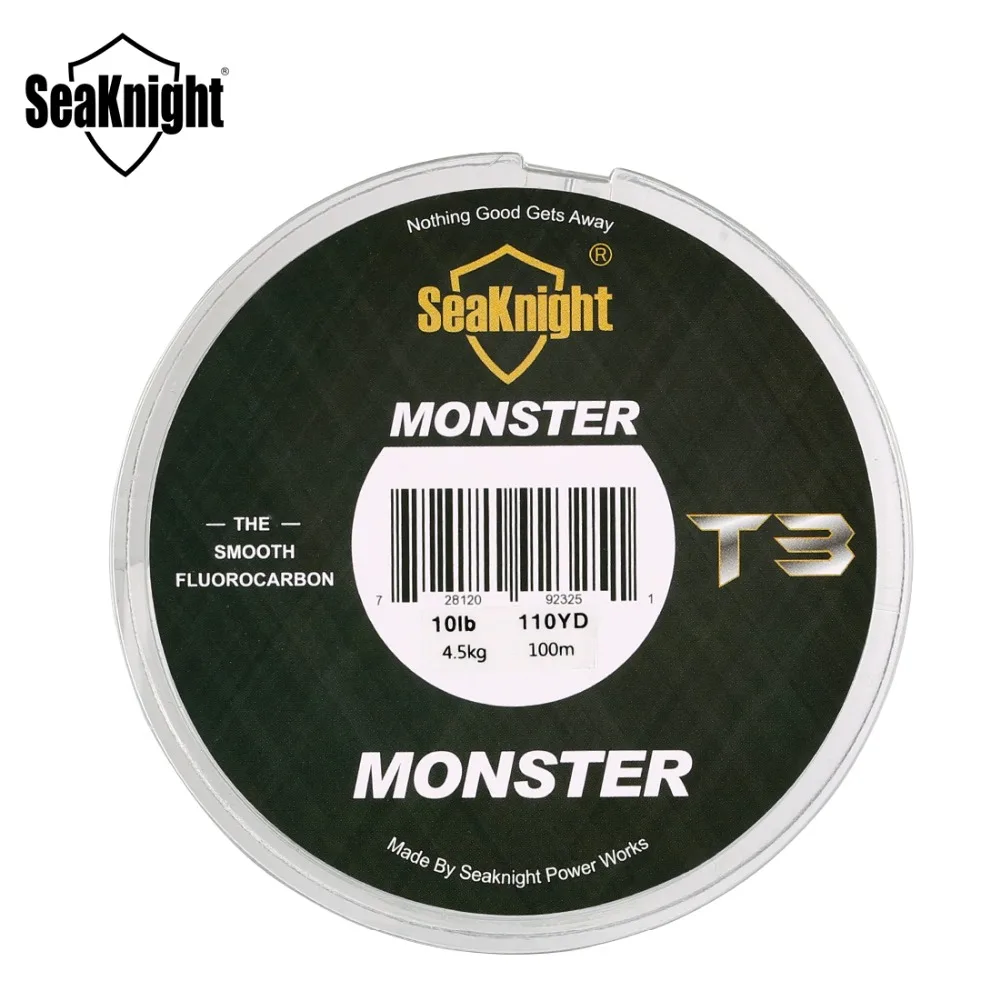 Фторуглеродная рыболовная леска SeaKnight MONSTER T3 100 м Новое поступление 2019