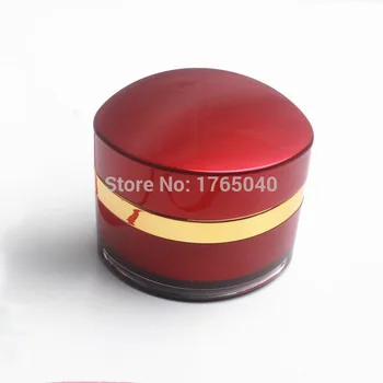

20g/ml Red color empty cosmetic cream jar Cream Cosmetic bottle Small sample bottle 200pcs/lot
