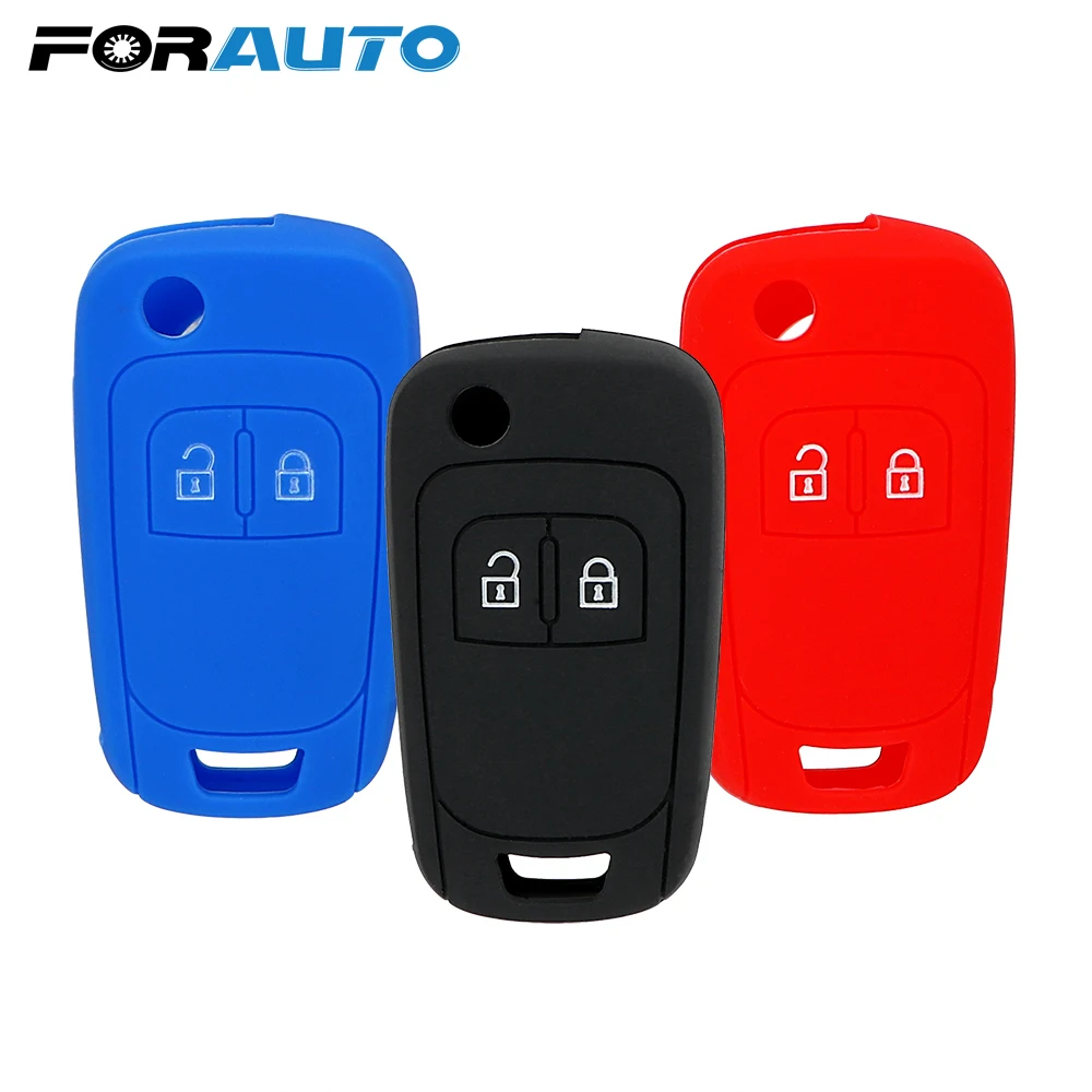 

2 Buttons Car Key Case Cover Key Protect Bag Silicone For Opel Astra Corsa ADAM Antara Meriva Zafira Insignia Auto Accessories