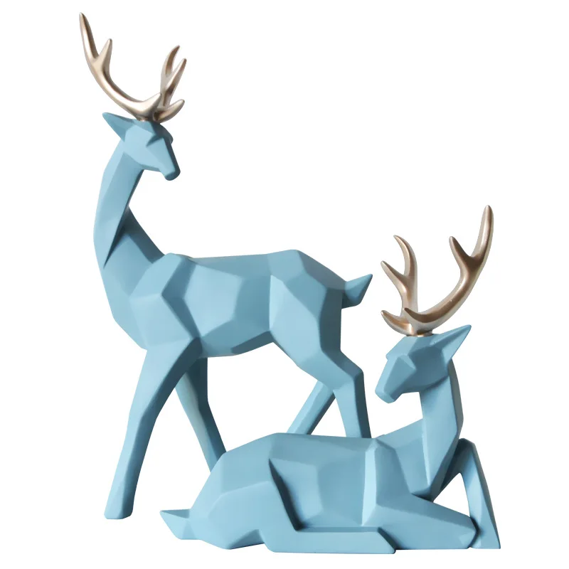 

Creativity of Resin Decoration Lucky deer Craft Decoration of Nordic Style Home Wine Cabinet