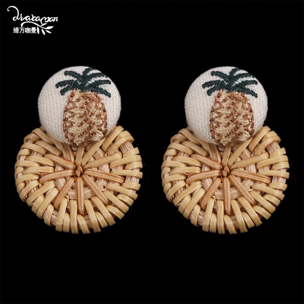 Korean Women Cristal Strass Perle Fleur Dangle Boucles d/'oreilles Crochet Bijoux Cadeau