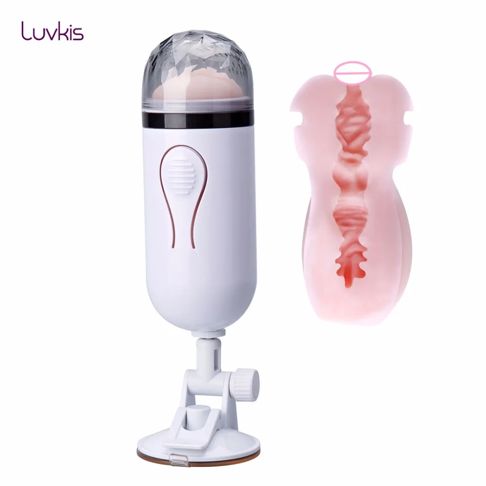 Luvkis 180 Регулируемая присоска для рук свободные руки мужской мастурбатор белая