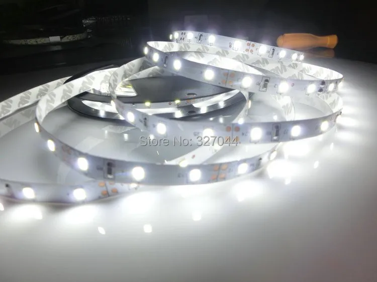 50 м/лот тонкий ширина 8 мм 12 В SMD 2835 LED гибкие 12 В полосы света 60LED/m 300 единиц светодиоды N0 водонепроницаемый IP445M