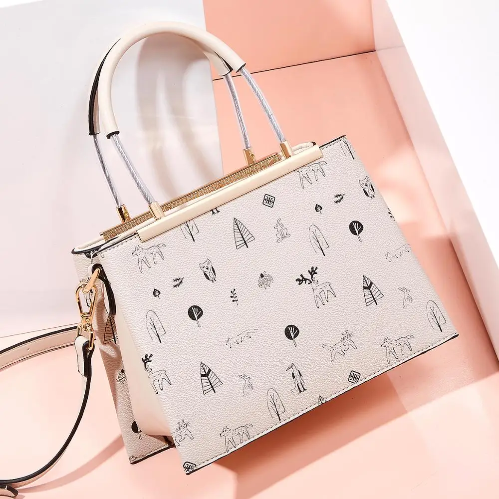 

Brand Fashion Female Bag Women Leather Handbag Vintage Messenger Bag Letter Shoulder Bags Women Bag
