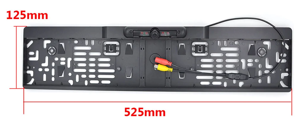 Беспроводная камера ночного видения IR заднего вида, ЕС, рамка для номерного знака, Автомобильная камера заднего вида, водонепроницаемая камера заднего вида для монитора