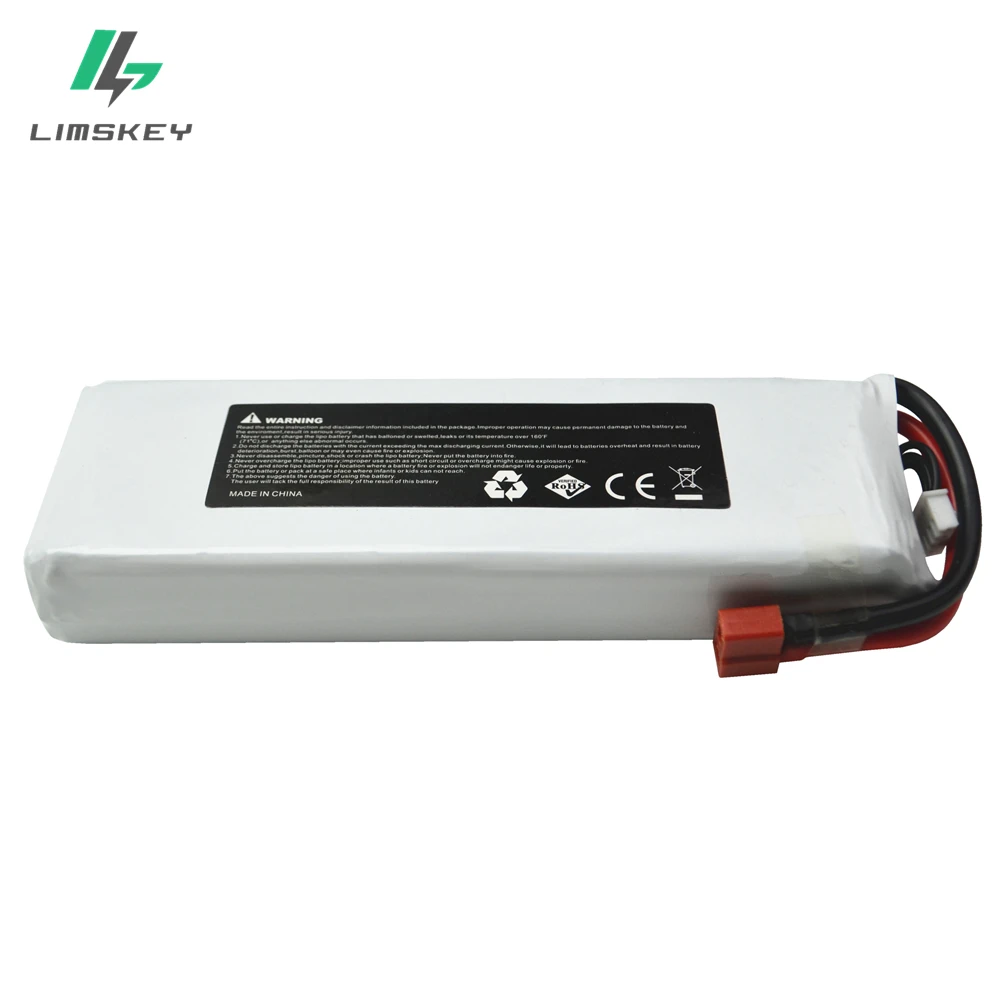 Аккумулятор Limskey 11,1 V 6000mAh 30C MAX 60C 3S Lipo Bateria для дрона квадрокоптера вертолета радиоуправляемого автомобиля