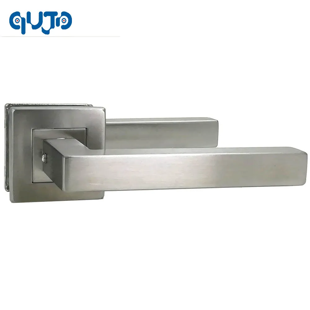 Us 28 24 Modern Stainless Steel Square Tube Interior Door Handle And 140mm Handles For Gate Door Brushed Finished In Door Handles From Home