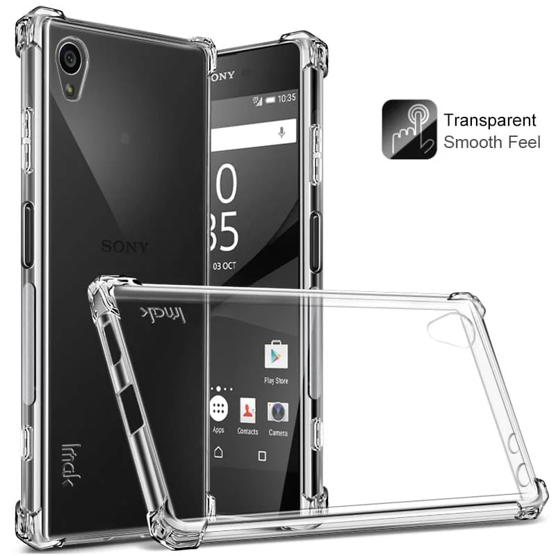 

IMAK Silky Anti-scratch TPU Phone Casing for Sony Xperia XA1 Plus with Screen Protector - Transparent