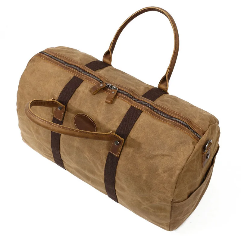 Сумка из непромокаемой холщовой ткани Винтаж Военная Униформа большой ёмкость дорожная сумка для мужчин ручной чемодан путешествия