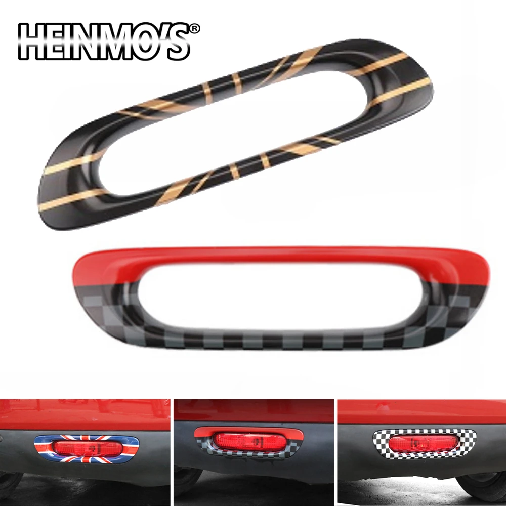 Car Housing Decal Styling Accessories For Mini Cooper F55 F56 Rear Tail Fog Light Lamp Frame Trim Cover Stickers For Mini Cooper