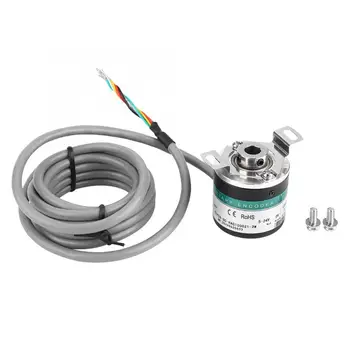 

GTK3808 5-24V Photoelectric Rotate Encoder ABZ 3 Phase Hollow Shaft Tool