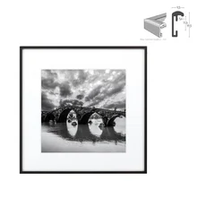 Классический минималистичный алюминиевый квадратный размер 12x12 дюймов 16x16 дюймов 20x20 дюймов фоторамка