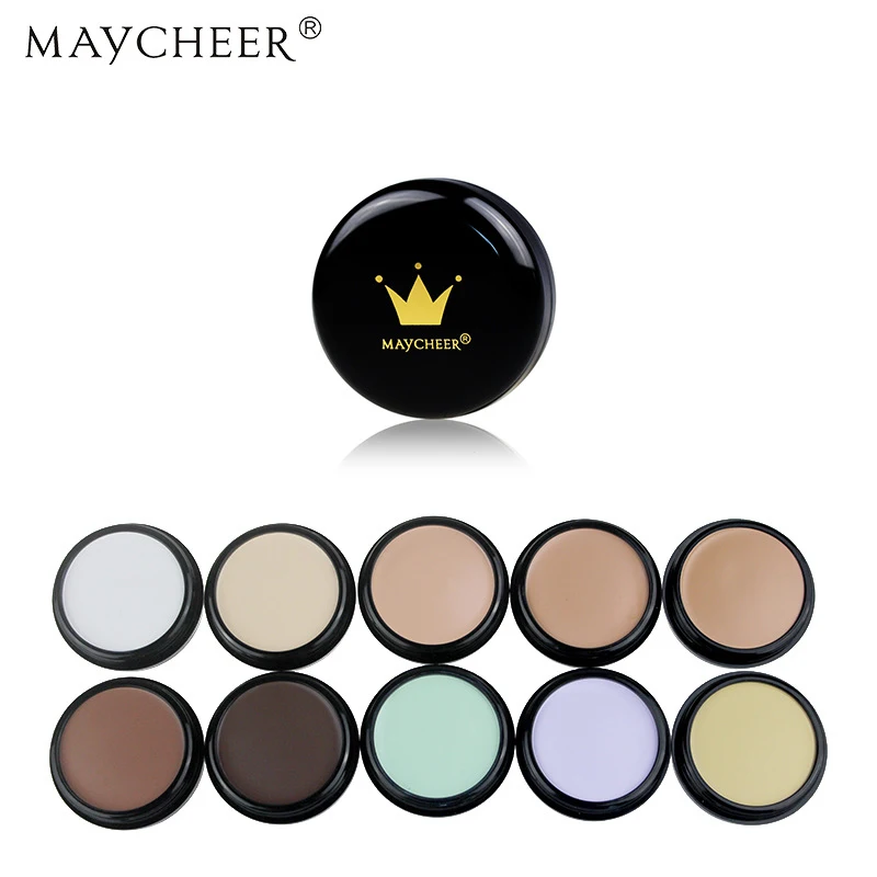 MAYCHEER 10 цветов консилер для лица маскирующий крем палитра макияж идеальное полное