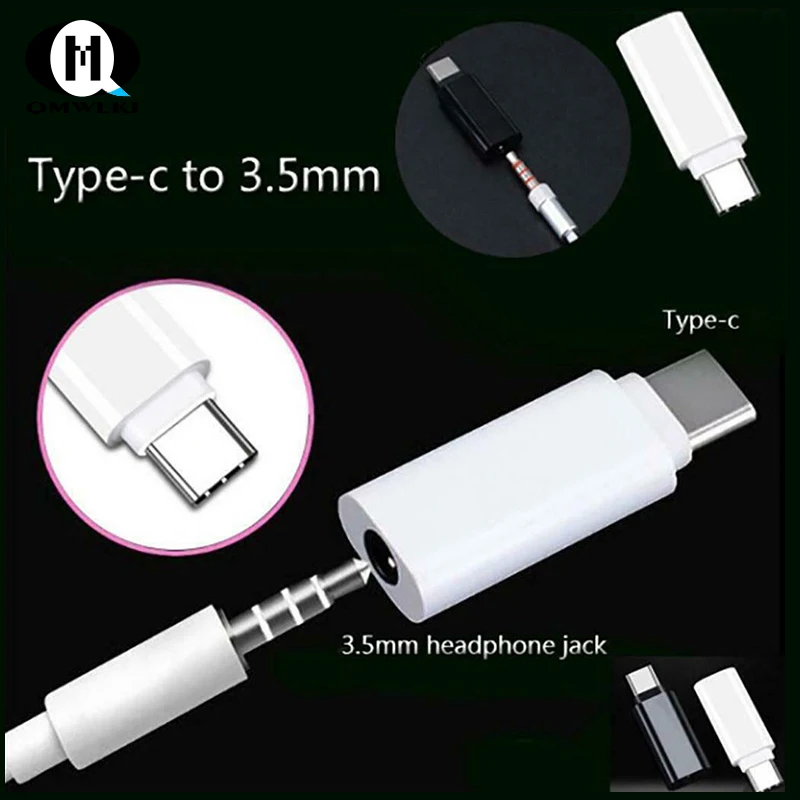 

Universal Type-C Female To 3.5mm Jack Male Earphone Headphone Speaker Headset Adapter for Millet Huawei Samsung Connector