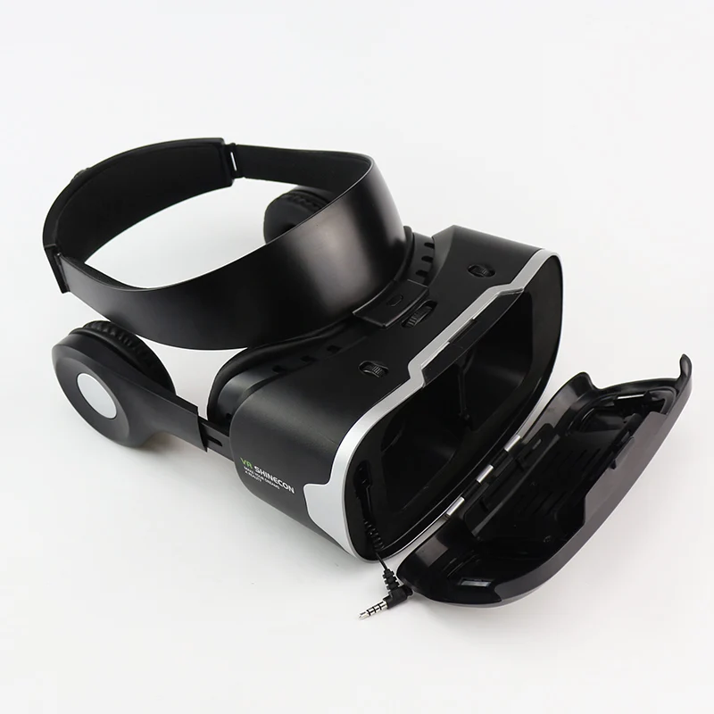 Shinecon VR гарнитура 4,0 Виртуальная реальность телефон стерео 3D очки Google картон для 3,5-5,5 'смартфон+ Mocute геймпад