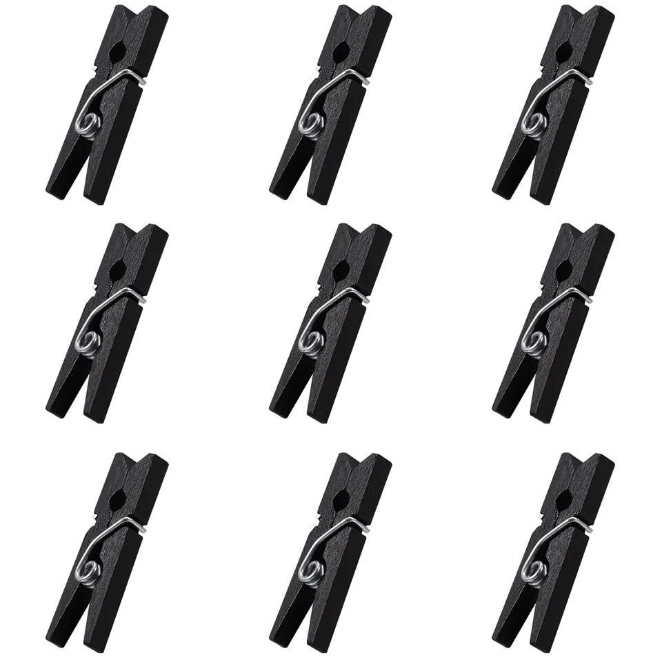 Mini-houten klemmen, kleurrijk, 100 stuks, kleine houten klemmen, wasknijpers van hout, mini-wasknijpers, mini-wasknijpers, kleurrijke mini- wasknijpers, mini-houten wasknijpers