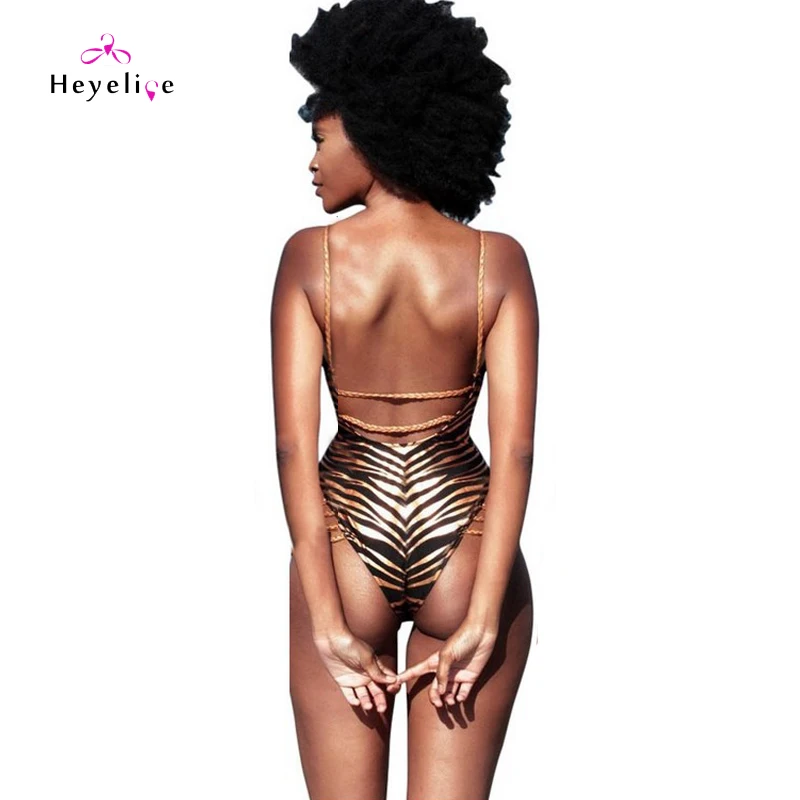 leopard fashion one piece swimsuit