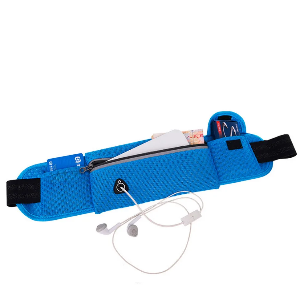 [9,5*40 cm] bolsas de deporte multifunción de calidad para correr a la cintura para música con auriculares con orificios para teléfonos inteligentes bolsas deportivas