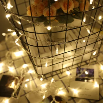 

9 Colors Reusable Durable 10M 100LED Beads Christmas Birthday Wedding Party Beautiful Decoration Fairy String Light Lamp EU