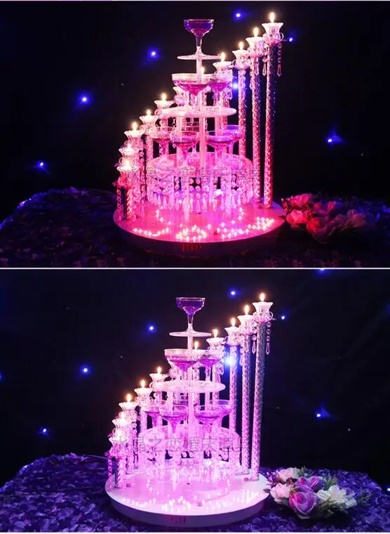

The new wedding props candlestick amphibious wine champagne tower tower candle wedding