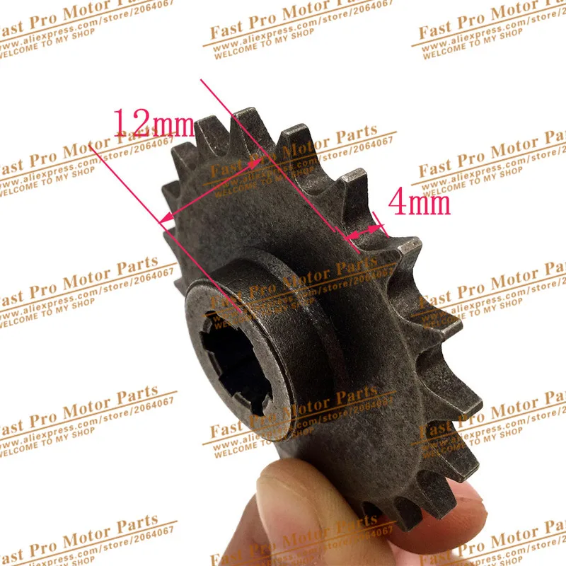T8F 11 14 17 20T зуб сцепления коробка передач передний зубчатый валик Звездочка для 47cc 49cc 2 тактный квадроцикл грязи Карманный Мини Мотор велосипед