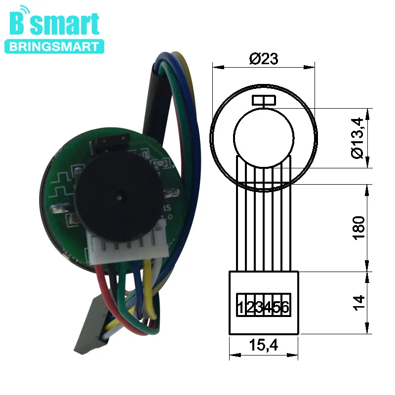

Bringsmart PG22-370B Planetary Gear 12V 95rpm Encoder DC Motor Reducer Electrical Machinery Mini Speed Reduction Motor Encoder