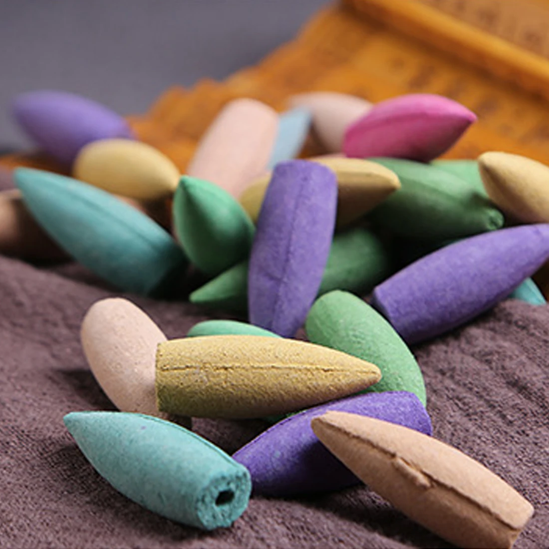 70pc Colorful Incense Cone Mixed Scent Fragrance Scent Tower