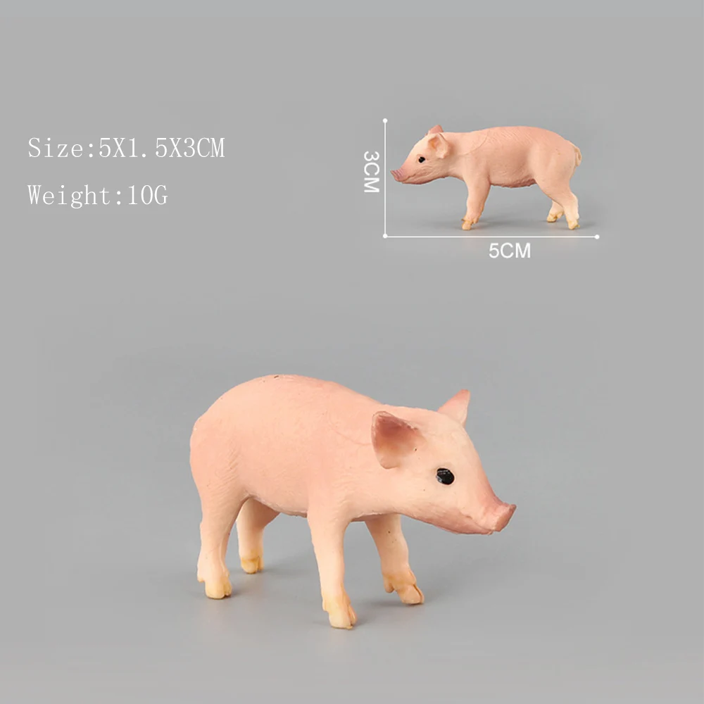 Моделирование животных модель игрушки наборы свинья пластиковые фигурки Развивающие игрушки для детей Детская забавная игрушка фигурка подарок домашний декор