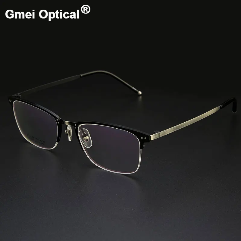 

Gmei Optical Titanium Alloy Half-Rim Presciption Eyeglasses Frames For Men & Women Myopia Eyewear Hyperopia Spectacles LF2027