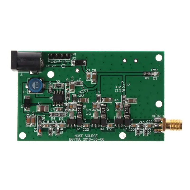 

DC 12V Power Supply SMA Noise Source Simple Spectrum External Tracking Source DIY Electronic Module Board Kit