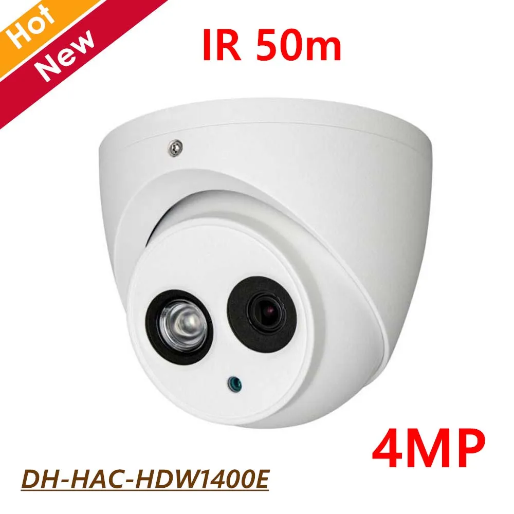 

DH 4MP HDCVI Dome Camera HAC-HDW1400E IR 50m IP67 Outdoor Waterproof CCTV Camera DC12V Smart IR Free shipping