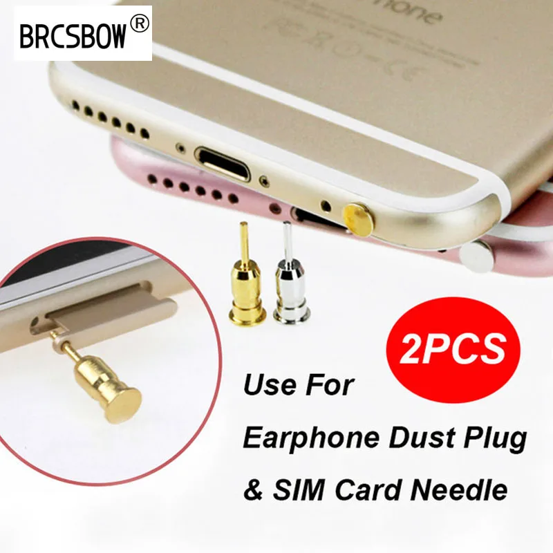 

2PCS Audio 3.5mm Dust Plug 3.5 AUX Headset Jack Interface Anti Mobile Phone Card Retrieve Card Pin for Apple Iphone 5 6 Plus