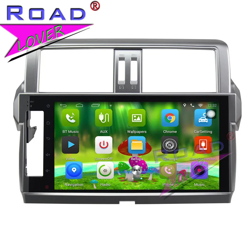 Cheap TOPNAVI Android 6.0 2G+32GB 10.1" Car Media Center Player For Toyota Prado 2014 Stereo GPS Navigation NO DVD Two Din Video MP4 1