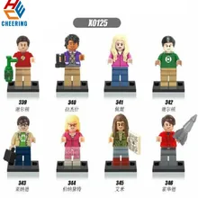 Один строительные блоки с тематикой сериала «Теория большого взрыва», Большого Взрыва Шелдон, Леонард Пенни Ховард фигурки Кирпичи игрушки для детей X0125