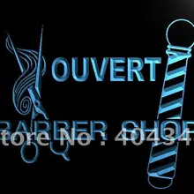 LK152-OUVERT Парикмахерские ножницы светодиодный неоновый свет вывеска домашний декор ремесла