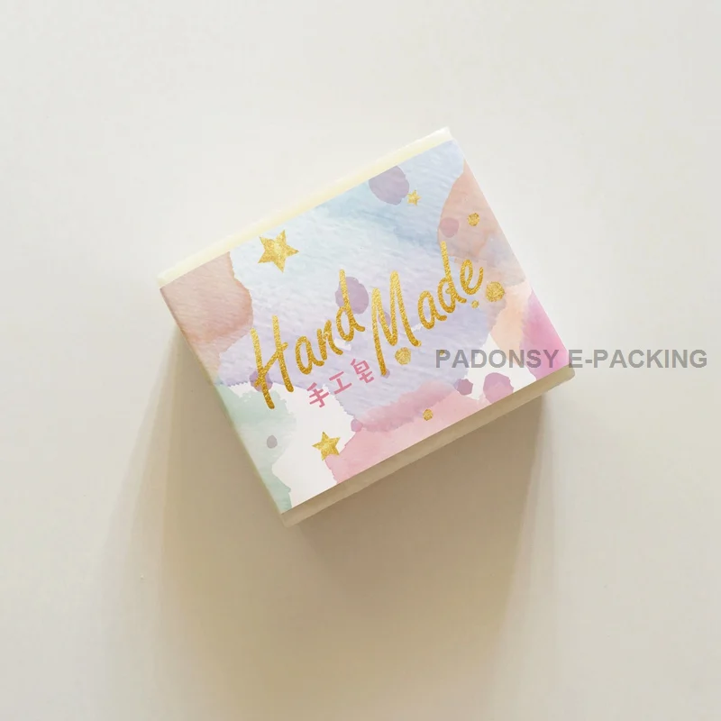 

Dream Watercolor Printed Soap Packaging Paper Wrapping Paper for Handmade Soap Soap Waist Wrapping Paper