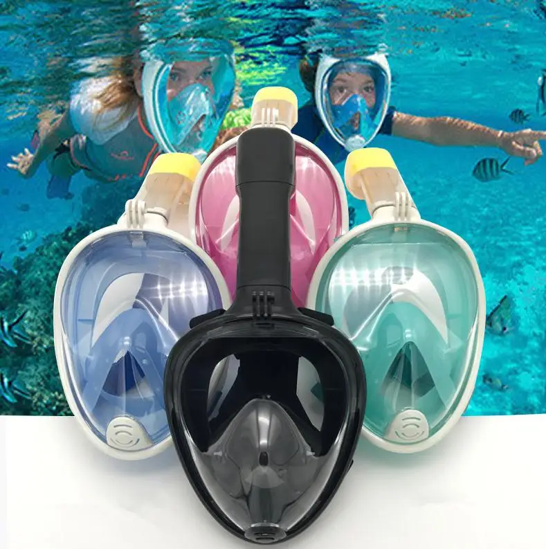 

Easy Breathe: This full face snorkel mask makes breathe underwater via nose and mouth as easy and natural as you do on land