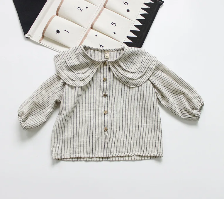 blouse Модные летние детские льняные комбинезоны в Корейском стиле для мальчиков и девочек, повседневная одежда, модная детская одежда - Цвет: blouse