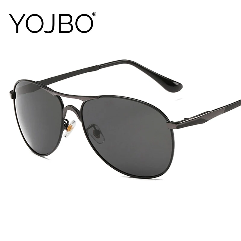 YOJBO поляризованные солнцезащитные очки для мужчин 2019 роскошные черные