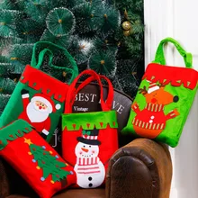 Компактная сумка для покупок подарок к Рождеству мешок конфет сумка-шоппер
